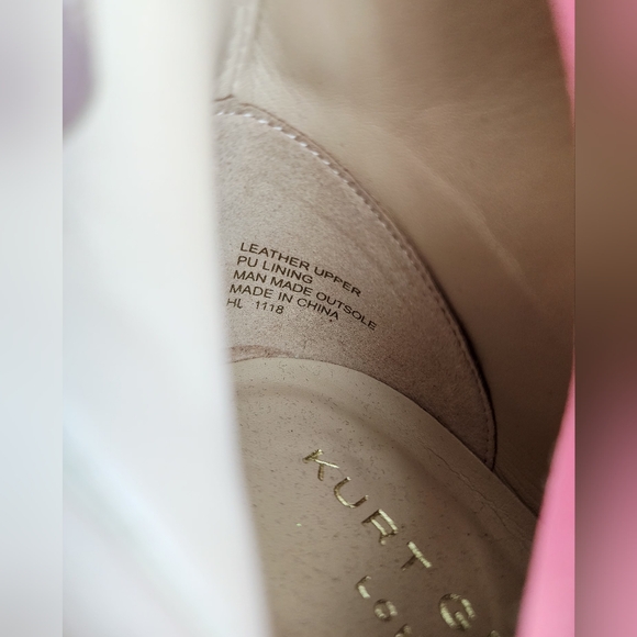 KURT GEIGER LONDON RITA ANKLE BOOTS PINK LEATHER POINTED TOE NANO HEEL SIZE 6.5 - Picture 7 of 16